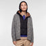 Capuche doudoune reversible Fudoon noire et marron pour femme cycliste, chaude et confortable en hiver