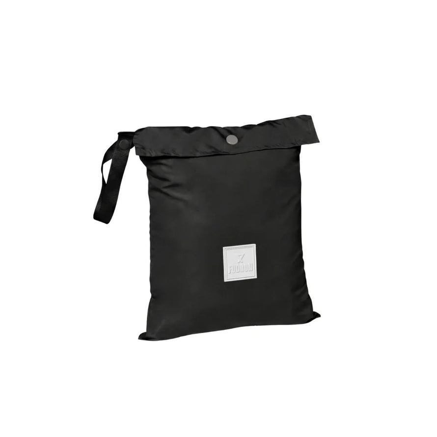 Sac de rangement noir pour capuche doudoune chaude reversible Fudoon, accessoire pratique pour cyclistes