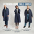 Trench-coat impermeable unisexe Fudoon taille unique portee par homme et femmes
