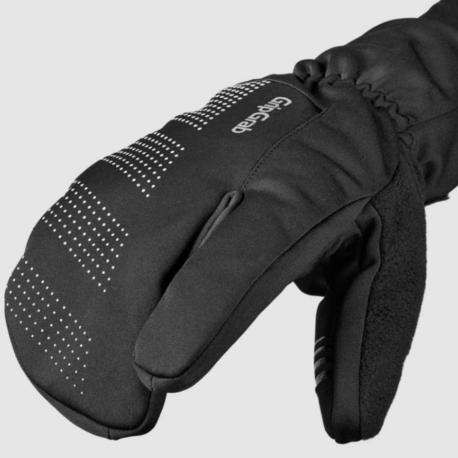 Gants vélo GripGrab trois doigts – protection coupe-vent pour trajets hivernaux