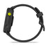 Profil lateral montre connectee Garmin Forerunner 70 noire avec bouton jaune pour sport et suivi GPS