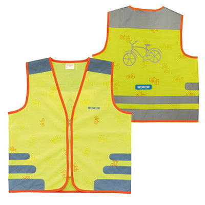Gilet de sécurité enfant à vélo jaune réfléchissant Nutty Wowow - #3
