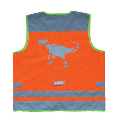 Gilet de sécurité enfant à vélo orange réfléchissant Nutty Wowow - #2
