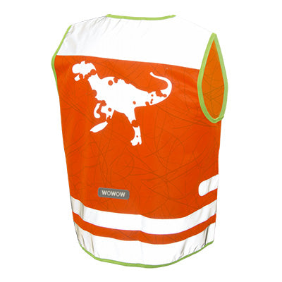 Gilet de sécurité enfant à vélo orange réfléchissant Nutty Wowow - #3