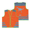 Gilet de sécurité enfant à vélo orange réfléchissant Nutty Wowow - #4