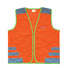 Gilet de sécurité enfant à vélo orange réfléchissant Nutty Wowow - #1