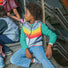 Gilet réfléchissant vélo enfant GoFluo Darkflow fermeture éclair capuche déperlant  polyester grey reflective urbain