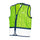 Gilet réfléchissant enfant Wowow Zippy 3 à 10 ans vert avec motifs abstraits pour sécurité vélo