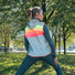Gilet reflechissant multicolore Darkflow GoFluo pour femmes avec rayures fluo, securite et style a velo