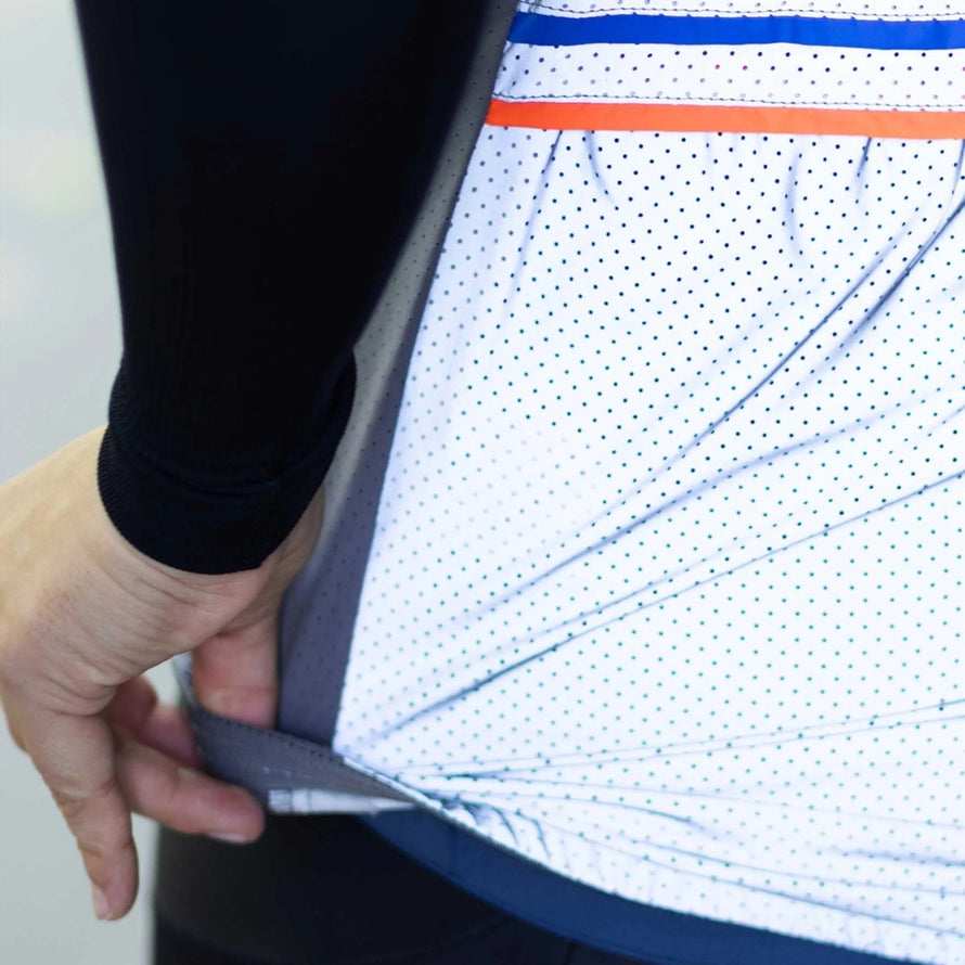 Gilet reflechissant velo Sean GoFluo modele Sean coupe-vent avec fermeture eclaire detaillee pour cyclistes