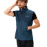Gilet de vélo homme Vaude Scopi bleu sans manches, coupe-vent léger et respirant pour cyclisme optimal