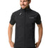 Gilet de vélo homme Vaude Scopi noir avec protection coupe-vent et design ergonomique pour cyclisme