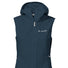 Gilet vélo coupe-vent Vaude Scopi femme avec capuche et zip, léger et confortable pour sorties cyclistes