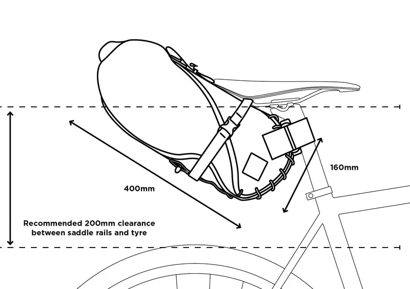Borsa da sella bikepacking Restrap Saddle Bag