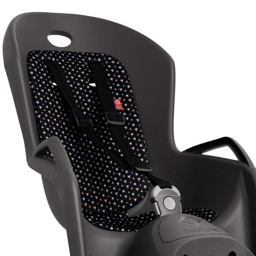 Siège vélo enfant Hamax Amiga avec suspension pour porte-bagages, confort et sécurité assurés