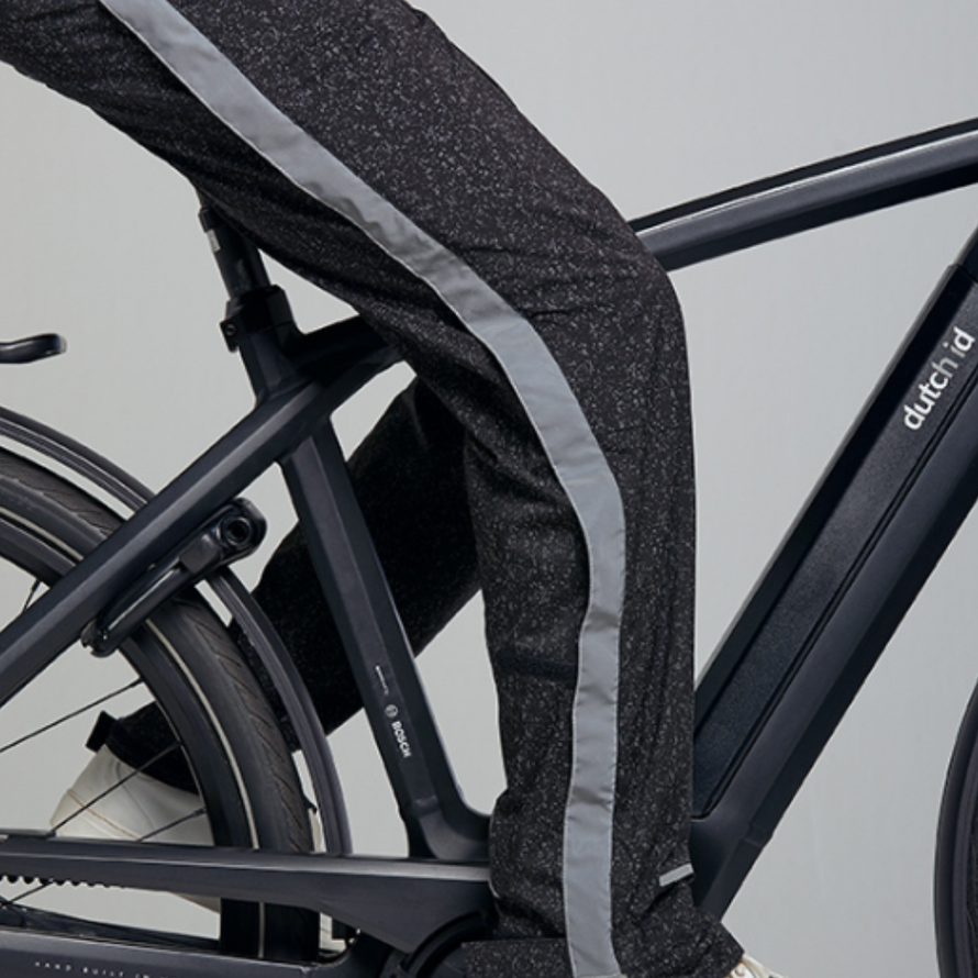 Wasserdichte Herren-Fahrradhose mit hoher Sichtbarkeit Skane Basil