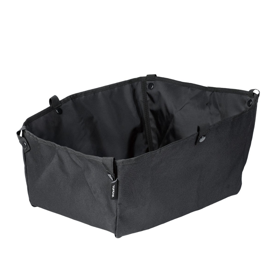 Housse noire Topeak Urban Basket DX pour panier vélo, légère et résistante pour protéger vos effets personnels