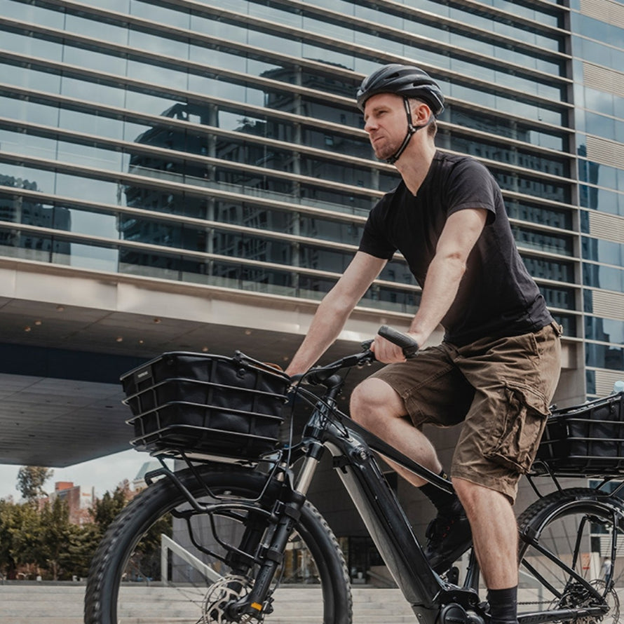 Housse panier vélo Topeak Urban Basket DX noire, idéale pour usage urbain et protection efficace du panier