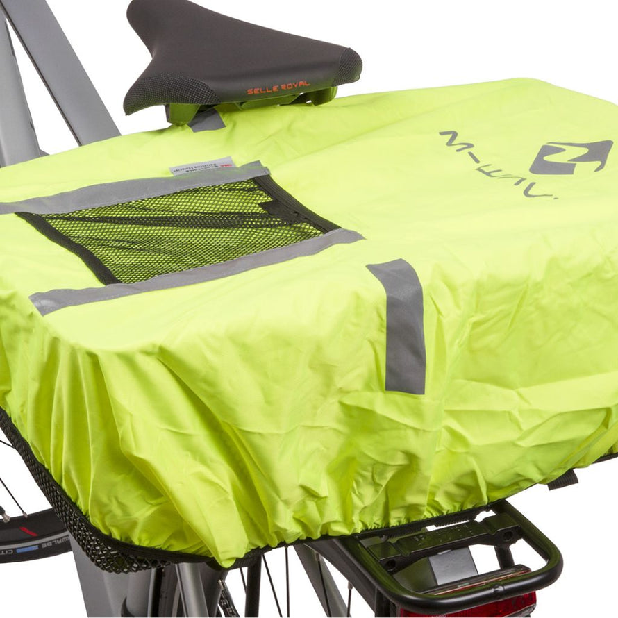 Housse de pluie pour paniers, sacoches et sac à dos vélo M-Wave