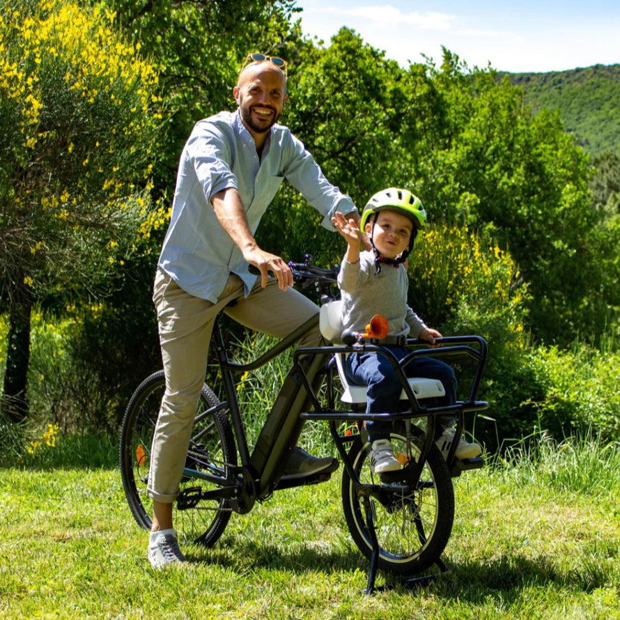 joker mini family fourche vélo cargo siege enfant vue de profil
