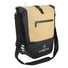 Sacoche de vélo Kheax Izoard Edge beige et noire, étanche avec bandoulière ajustable pour un transport pratique