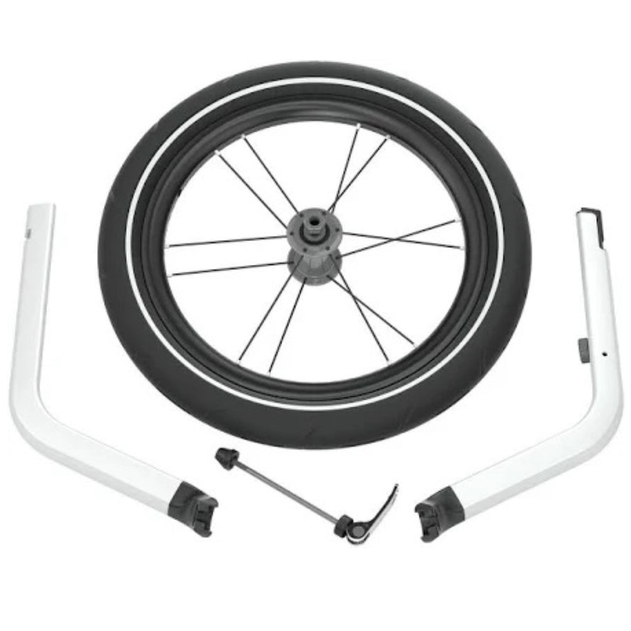 kit jogging pour remorque single thule vue du kit