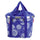 Panier avant vélo Klickfix Bikebasket 15L bleu avec motif floral, léger et pratique pour ville
