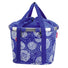 Panier avant vélo Klickfix Bikebasket 15L bleu avec motif floral, léger et pratique pour ville