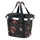 Panier avant vélo Klickfix Bikebasket 15L noir à fleurs multicolores, léger et pratique pour vos trajets urbains