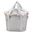 Panier avant vélo Klickfix Bikebasket 15L gris clair, élégant et fonctionnel pour vos trajets urbains