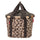 Panier avant vélo Klickfix Bikebasket 15L motif leopard avec poignées pratiques pour transport urbain