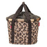 Panier avant vélo Klickfix Bikebasket 15L motif leopard avec poignées pratiques pour transport urbain