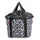 Panier avant velo Klickfix Bikebasket 15L motif leopard gris avec fermeture cordon pratique et design urbain