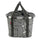 Panier avant vélo Klickfix Bikebasket 15L noir et blanc géométrique, robuste et pratique pour vos trajets quotidiens