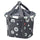 Panier avant vélo Klickfix Bikebasket 15L noir à motifs cercles blancs, léger et pratique pour usage urbain