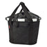Panier avant velo Klickfix Bikebasket 15L noir compact avec fermeture cordon, ideal pour transport urbain