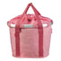 Panier avant vélo Klickfix Bikebasket 15L rose avec fermeture cordon, pratique et léger pour vos trajets urbains