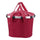 Panier avant vélo Klickfix Bikebasket 15L rouge avec fermeture à cordon, idéal pour transport sécurisé en ville