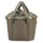 Panier avant vélo Klickfix Bikebasket 15L taupe matelassé avec fermeture zip, idéal pour balades urbaines