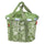 Panier avant vélo Klickfix Bikebasket 15L vert à fleurs blanches, pratique et élégant pour vos trajets urbains