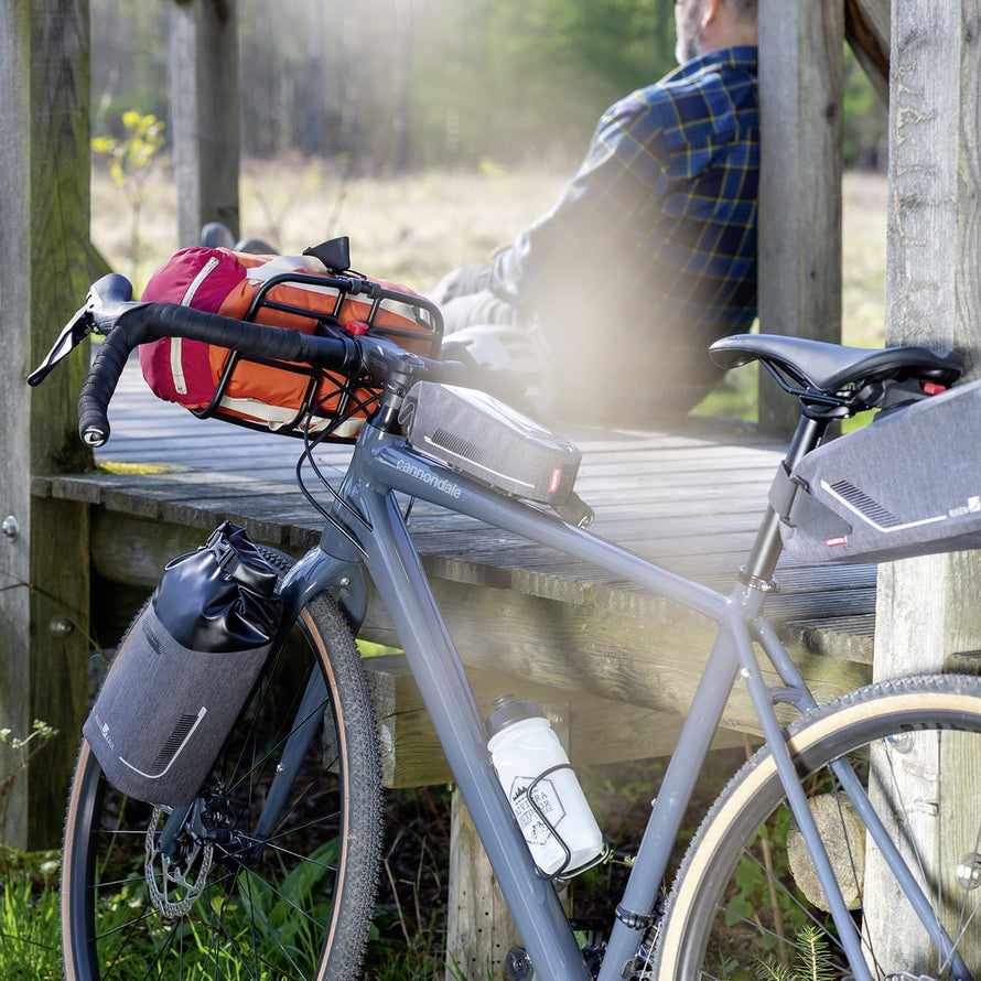 Fixation vélo Klickfix Duo Adapter pour sacoche, montage rapide sur cadre et fourche, robuste et fiable