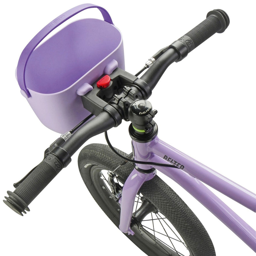 Panier vélo enfant Klickfix Lori Basket 2L lilas avec fixation guidon rapide et poignée ergonomique - vue 2