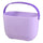 Panier vélo enfant Klickfix Lori Basket 2L lilas avec poignée ergonomique et design épuré