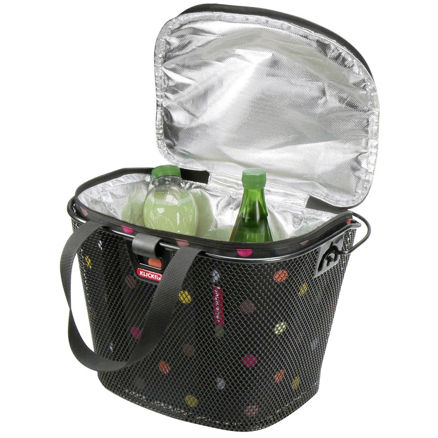 Sac isotherme Klickfix pour panier de guidon vélo, garde boissons et aliments frais pendant vos trajets