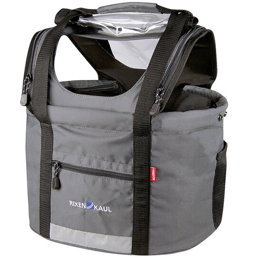 Sac de velo pour chien Doggy de la marque KLICKfix avec ouverture avant et poignees renforcees pour un transport securise
