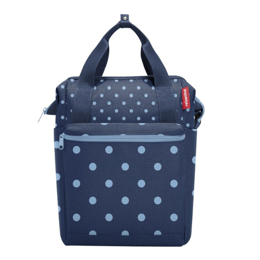 Sacoche arriere velo Klickfix Roomy GT 12L bleu a pois clairs pour porte-bagages universels