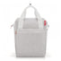 Sacoche arriere velo Klickfix Roomy GT 12L gris clair avec poignees hautes pour porte-bagages universels