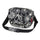 Sacoche guidon Klickfix Reisenthel FunBag 4L noire et blanche à motif floral, pratique et convertible pour vélo urbain