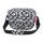 Sacoche guidon Klickfix Reisenthel FunBag 4L motif leopard gris avec bandouliere noire, pratique et convertible