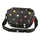 Sacoche guidon Klickfix FunBag 4L noire à pois multicolores avec bandoulière ajustable, pratique et stylée pour vélo urbain